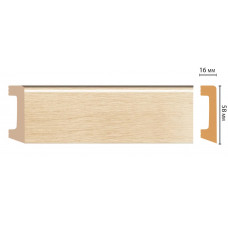 Цветной напольный плинтус Decomaster D234-71 ДМ (58*16*2400 мм)