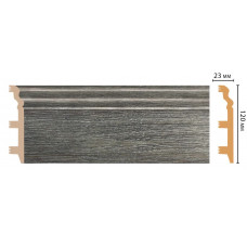 Цветной напольный плинтус Decomaster D233-87 ШК/8 (120*23*2400 мм)